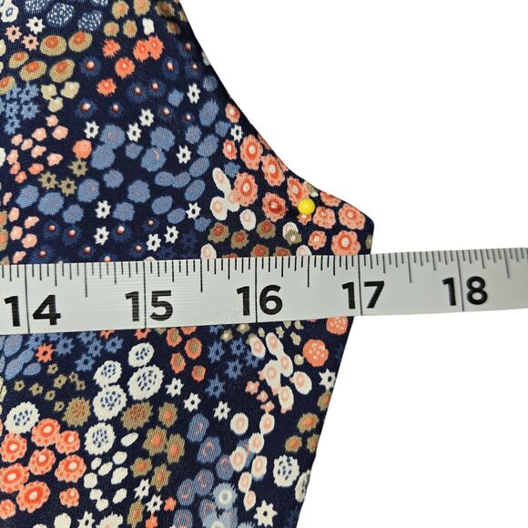 Kaileigh Stitch Fix Women XL Tasha Knit Mini Dress Ditsy Floral Navy Stretch NWT - Picture 10 of 15